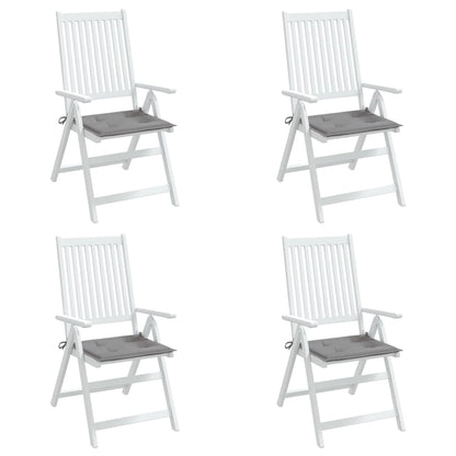 Gartenstuhl-Kissen 4 Stk. Grau 50x50x3 cm Oxford-Gewebe