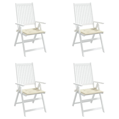 Gartenstuhl-Kissen 4 Stk. Creme 50x50x3 cm Oxford-Gewebe