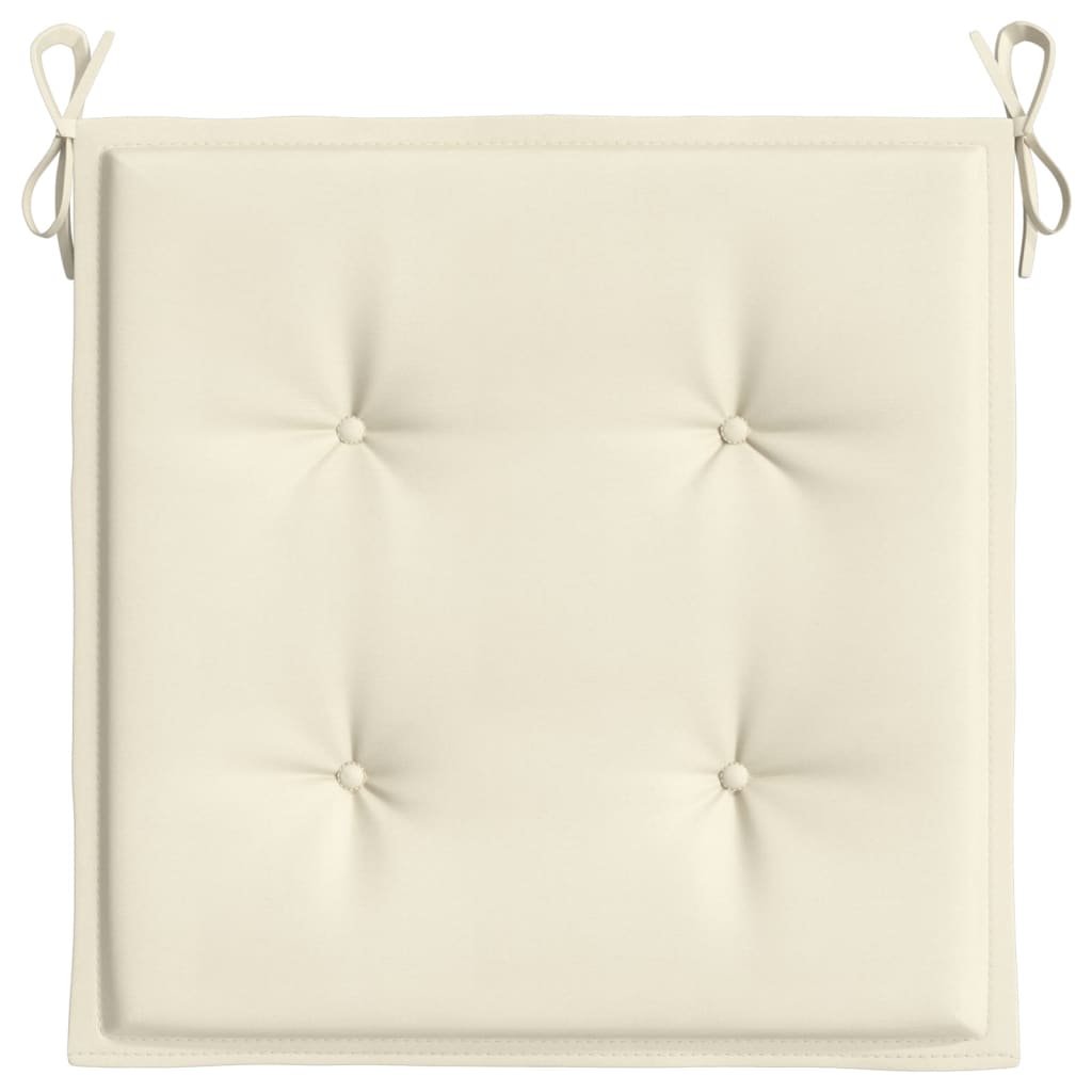 Gartenstuhl-Kissen 4 Stk. Creme 50x50x4 cm Oxford-Gewebe