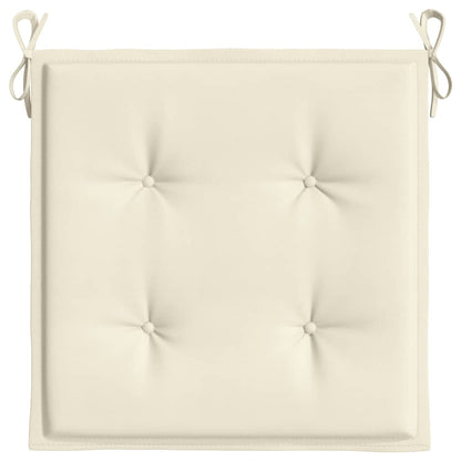 Gartenstuhl-Kissen 6 Stk. Creme 50x50x4 cm Oxford-Gewebe