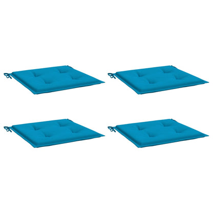 Gartenstuhl-Kissen 4 Stk. Blau 50x50x3 cm Oxford-Gewebe