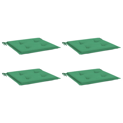 Gartenstuhl-Kissen 4 Stk. Grün 50x50x4 cm Oxford-Gewebe