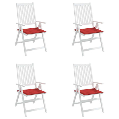Gartenstuhl-Kissen 4 Stk. Rot 50x50x4 cm Oxford-Gewebe