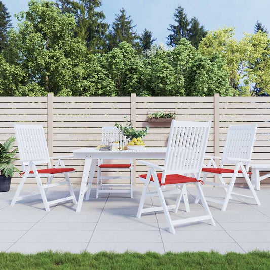 Gartenstuhl-Kissen 4 Stk. Rot 50x50x4 cm Oxford-Gewebe