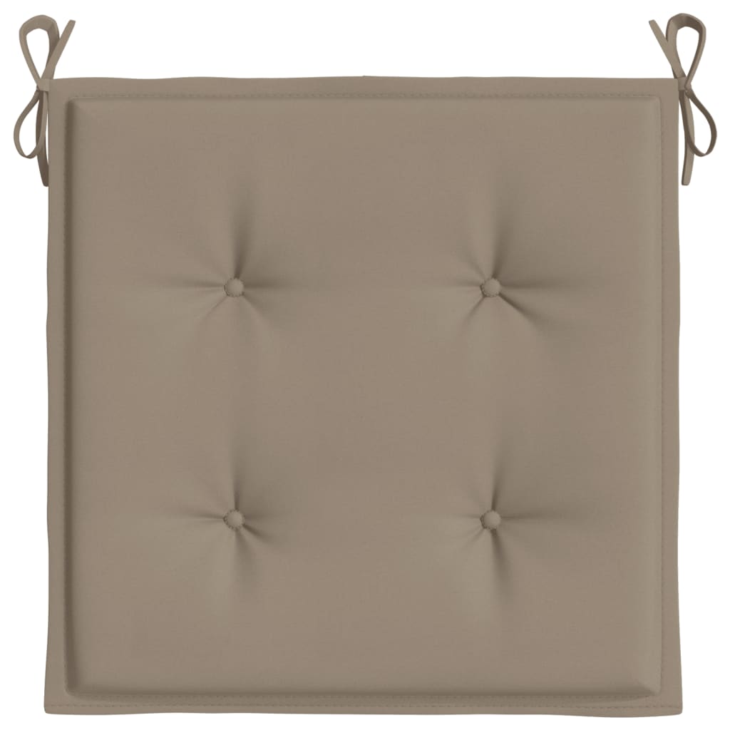 Gartenstuhl-Kissen 6 Stk. Taupe 50x50x4 cm Oxford-Gewebe