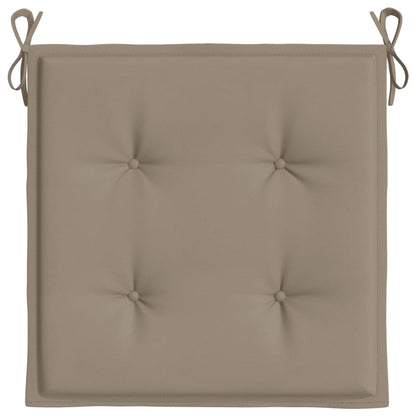 Gartenstuhl-Kissen 6 Stk. Taupe 50x50x4 cm Oxford-Gewebe