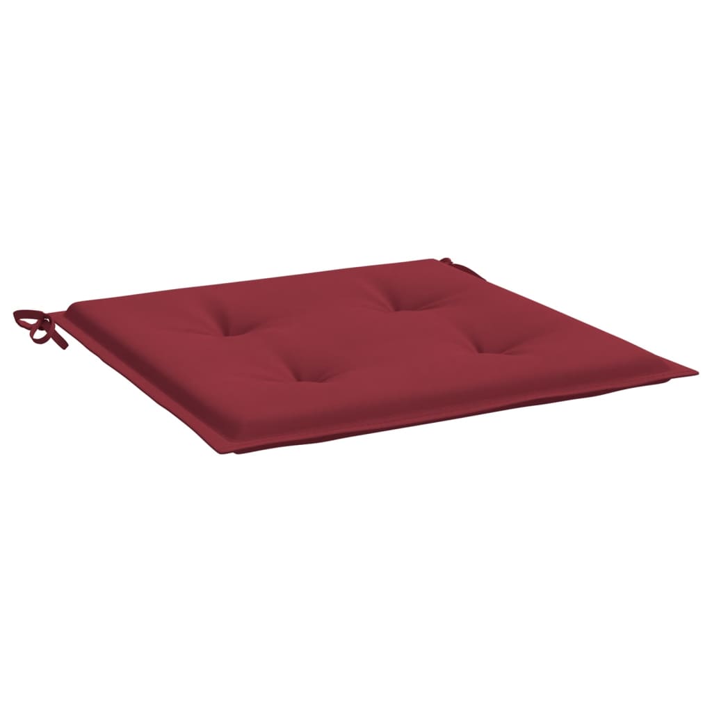 Gartenstuhl-Kissen 4 Stk. Weinrot 50x50x3 cm Oxford-Gewebe