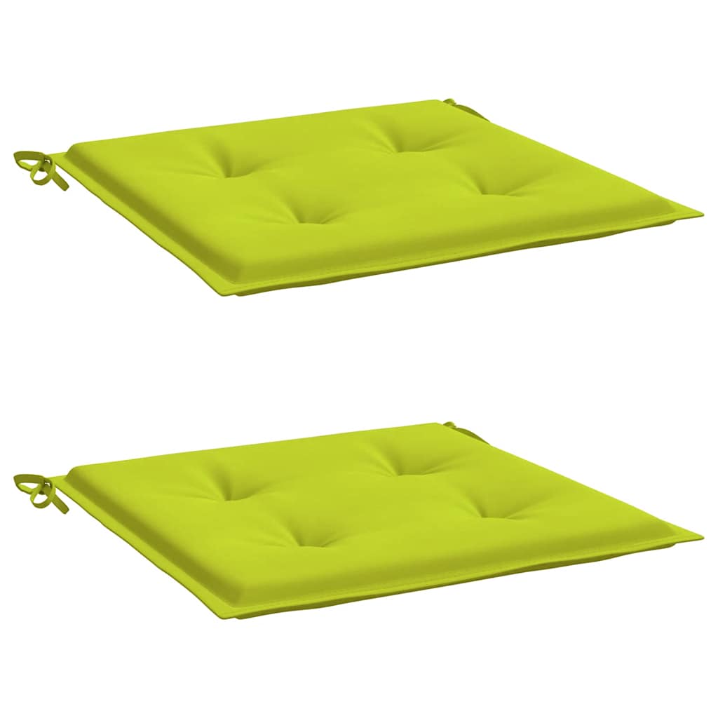 Gartenstuhl-Kissen 2 Stk. Knallgrün 50x50x3 cm Oxford-Gewebe