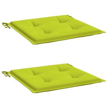 Gartenstuhl-Kissen 2 Stk. Knallgrün 50x50x3 cm Oxford-Gewebe