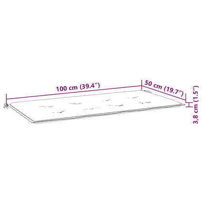 Gartenbank-Auflage Weinrot 100x50x4 cm Oxford-Gewebe