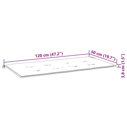 Gartenbank-Auflage Königsblau 120x50x4 cm Oxford-Gewebe
