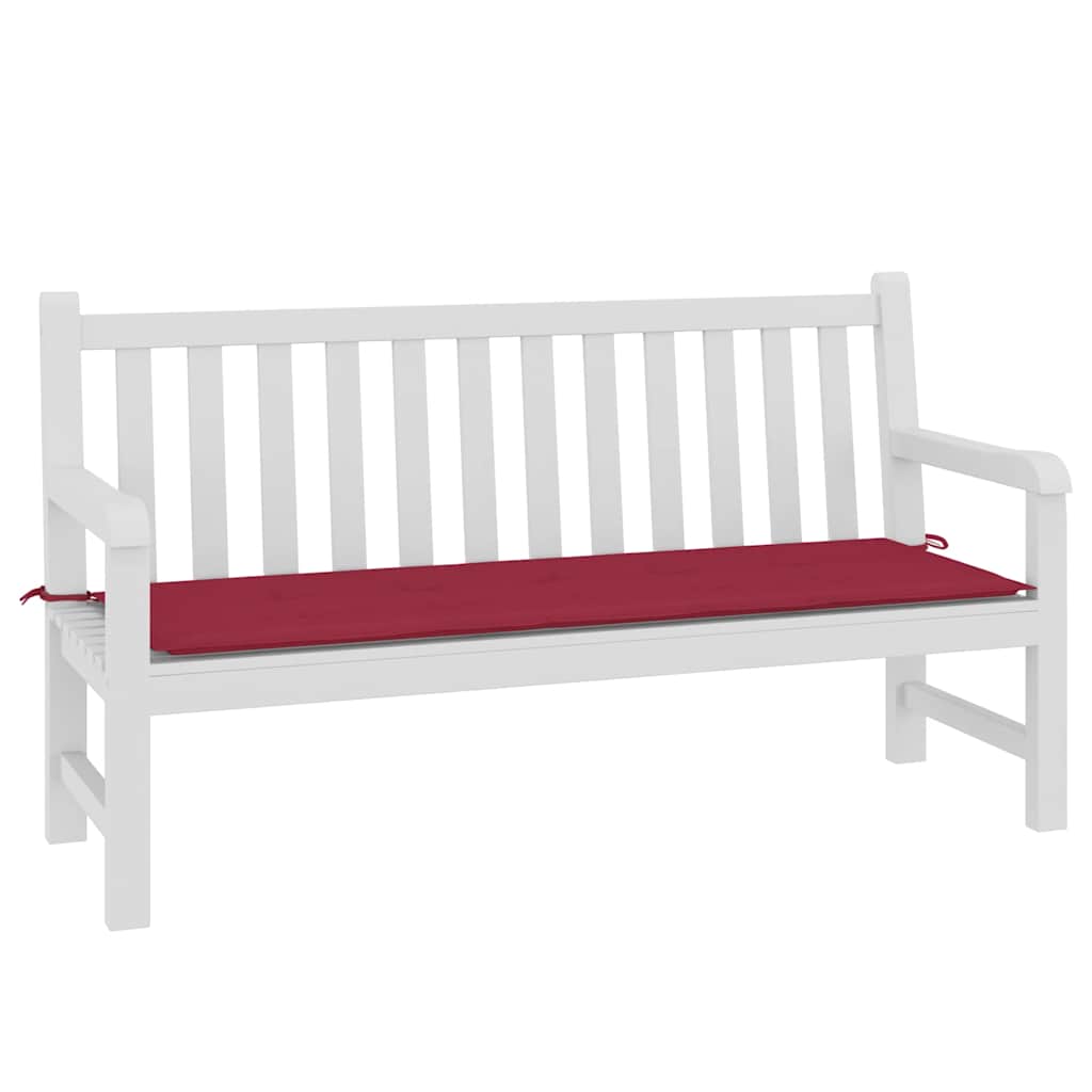 Gartenbank-Auflage Weinrot 150x50x4 cm Oxford-Gewebe