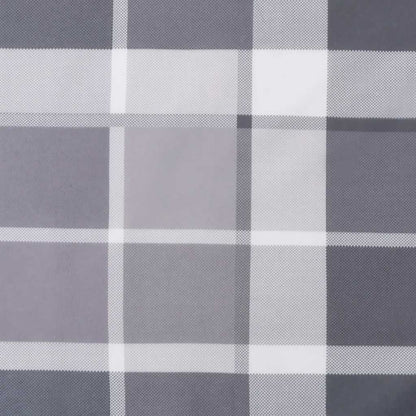 Gartenbank-Auflage Grau Karomuster 180x50x4 cm Oxford-Gewebe
