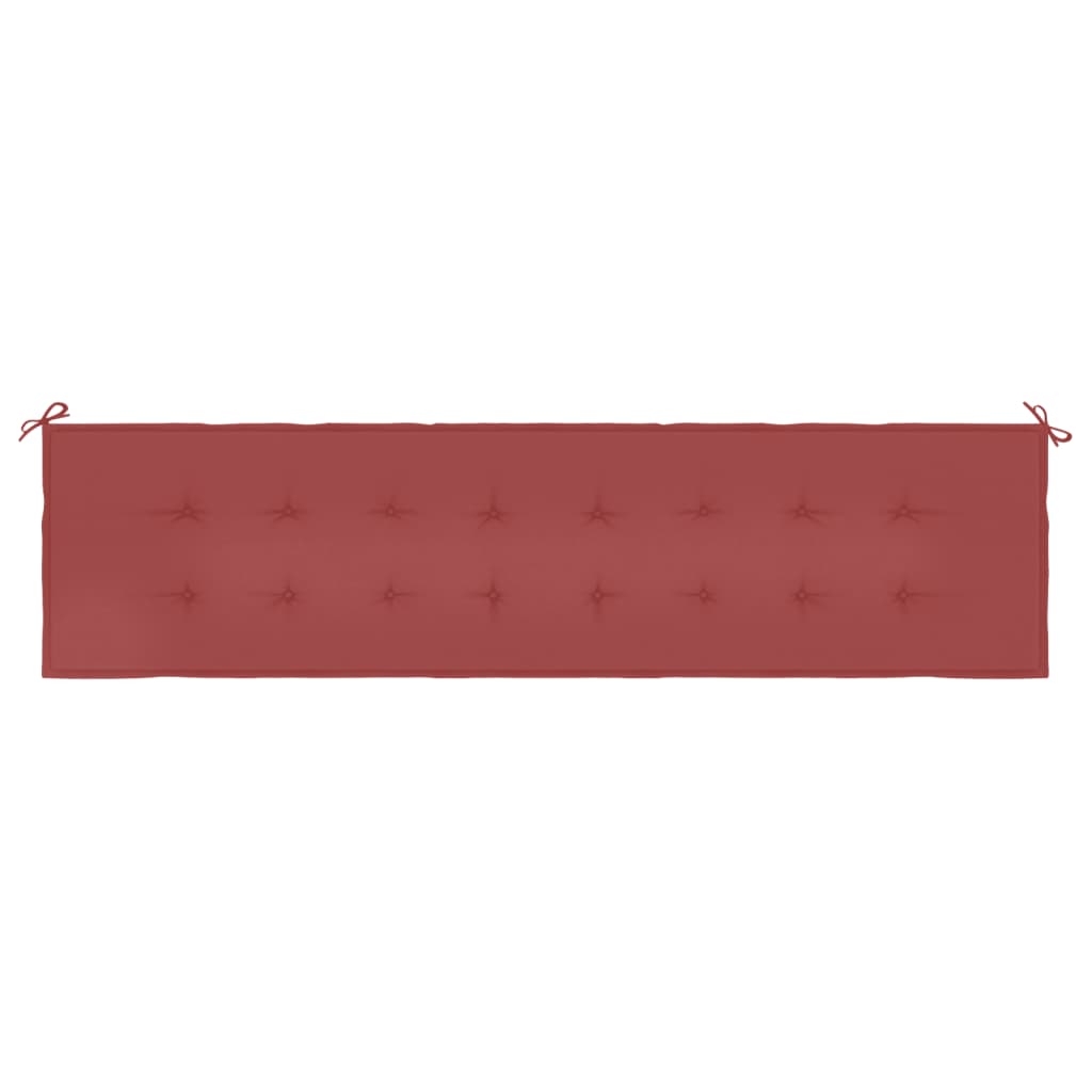 Gartenbank-Auflage Weinrot 200x50x4 cm Oxford-Gewebe