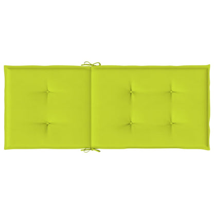 Gartenstuhlauflagen für Hochlehner 4 Stk. Knallgrün 120x50x3 cm