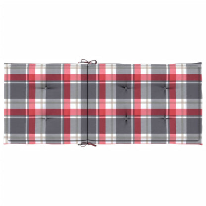 Gartenstuhlauflagen für Hochlehner 4 Stk. 120x50x3 cm Stoff