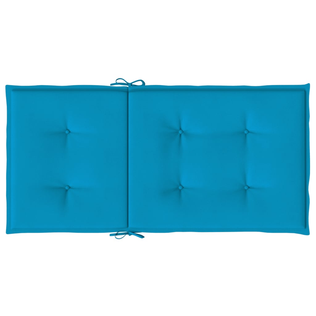 Gartenstuhlauflagen für Niedriglehner 6 Stk. Blau 100x50x3 cm