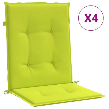 Gartenstuhlauflagen für Niedriglehner 4Stk Knallgrün 100x50x3cm