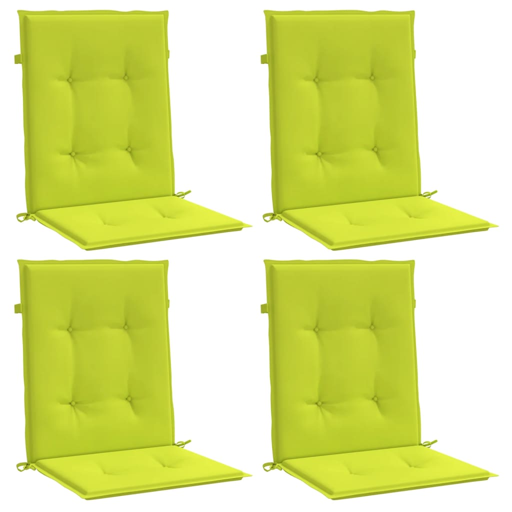 Gartenstuhlauflagen für Niedriglehner 4Stk Knallgrün 100x50x3cm