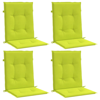 Gartenstuhlauflagen für Niedriglehner 4Stk Knallgrün 100x50x3cm