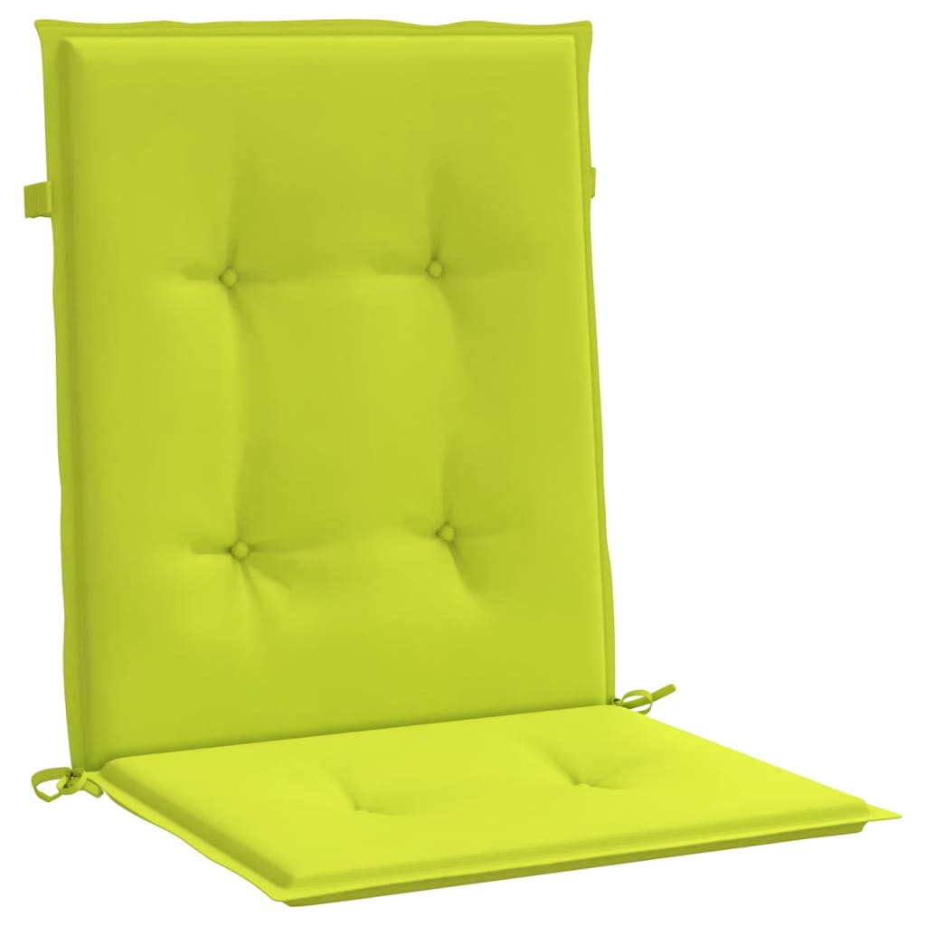 Gartenstuhlauflagen für Niedriglehner 4Stk Knallgrün 100x50x3cm