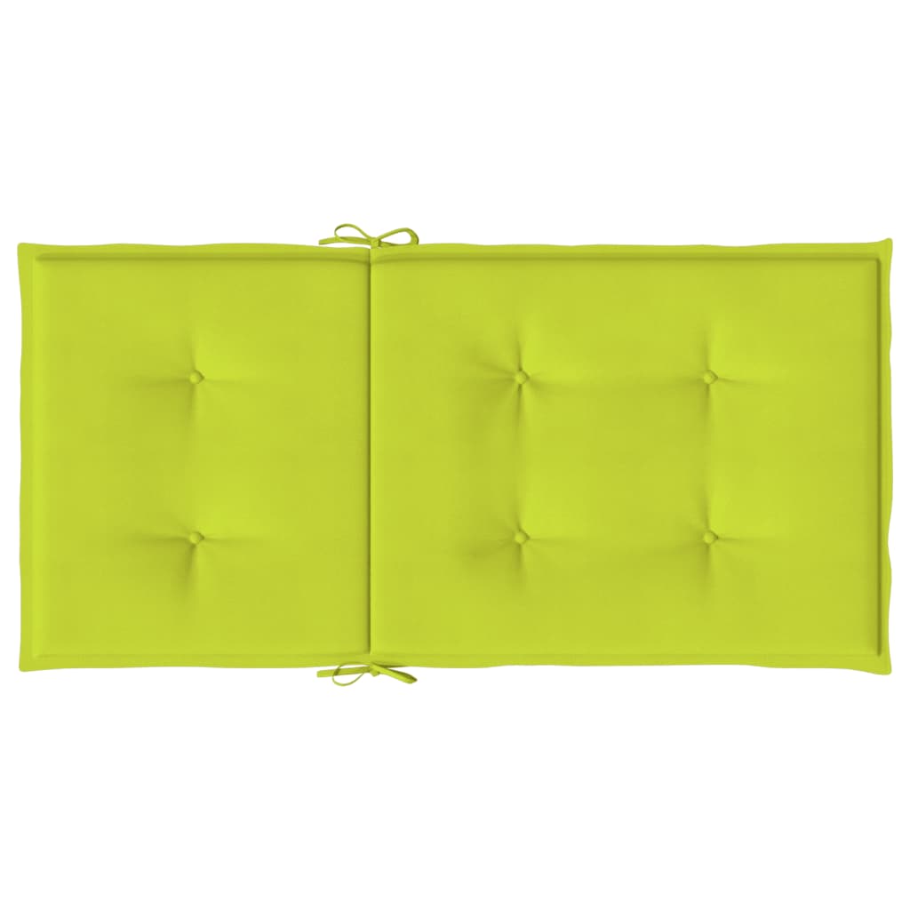 Gartenstuhlauflagen für Niedriglehner 4Stk Knallgrün 100x50x3cm