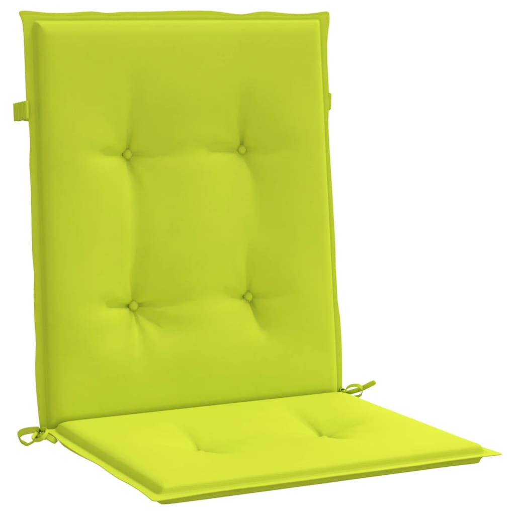 Gartenstuhlauflagen für Niedriglehner 6Stk Knallgrün 100x50x3cm