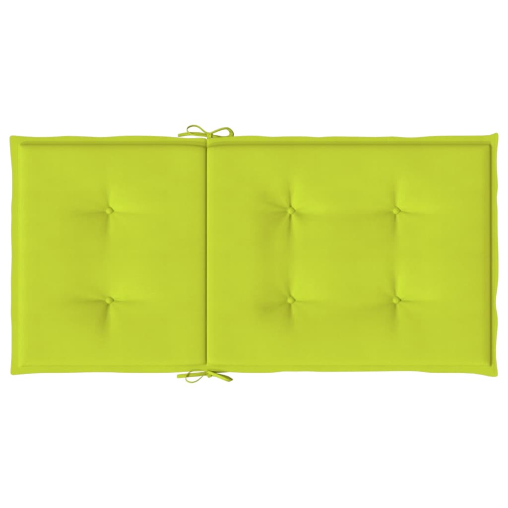 Gartenstuhlauflagen für Niedriglehner 6Stk Knallgrün 100x50x3cm