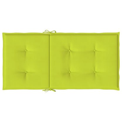 Gartenstuhlauflagen für Niedriglehner 6Stk Knallgrün 100x50x3cm