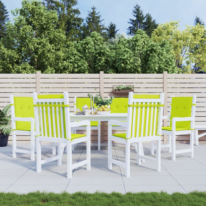 Gartenstuhlauflagen für Niedriglehner 6Stk Knallgrün 100x50x3cm