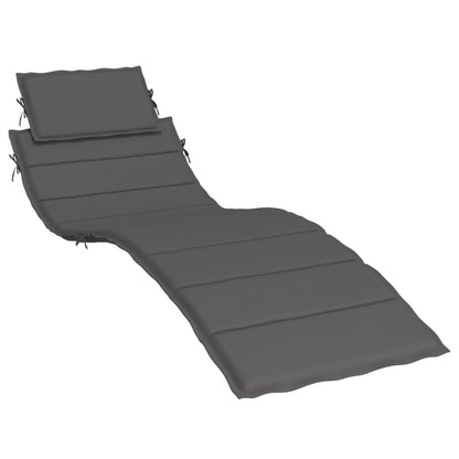 Sonnenliegen-Auflage Anthrazit 186x58x4 cm Oxford-Gewebe