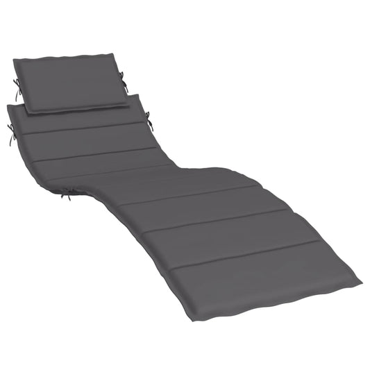 Sonnenliegen-Auflage Anthrazit 186x58x4 cm Oxford-Gewebe