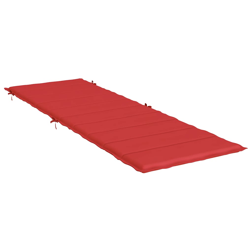Sonnenliegen-Auflage Rot 186x58x4 cm Oxford-Gewebe