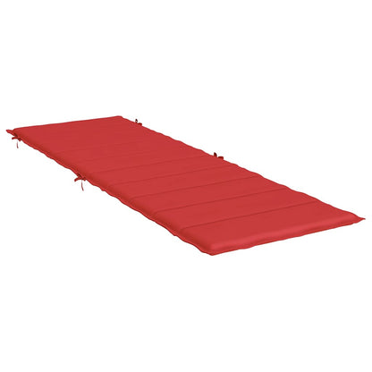 Sonnenliegen-Auflage Rot 186x58x4 cm Oxford-Gewebe