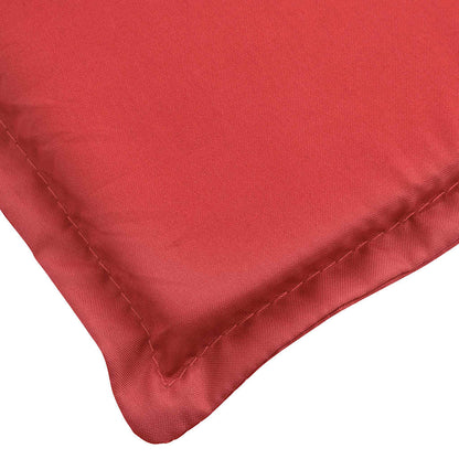 Sonnenliegen-Auflage Rot 186x58x4 cm Oxford-Gewebe