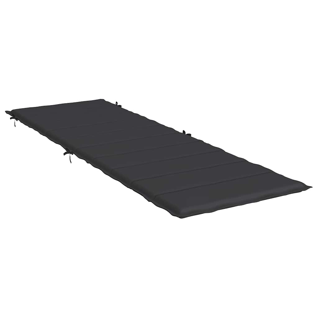 Sonnenliegen-Auflage Schwarz 186x58x4 cm Oxford-Gewebe