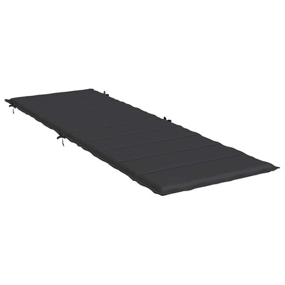 Sonnenliegen-Auflage Schwarz 186x58x4 cm Oxford-Gewebe