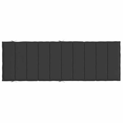 Sonnenliegen-Auflage Schwarz 186x58x4 cm Oxford-Gewebe