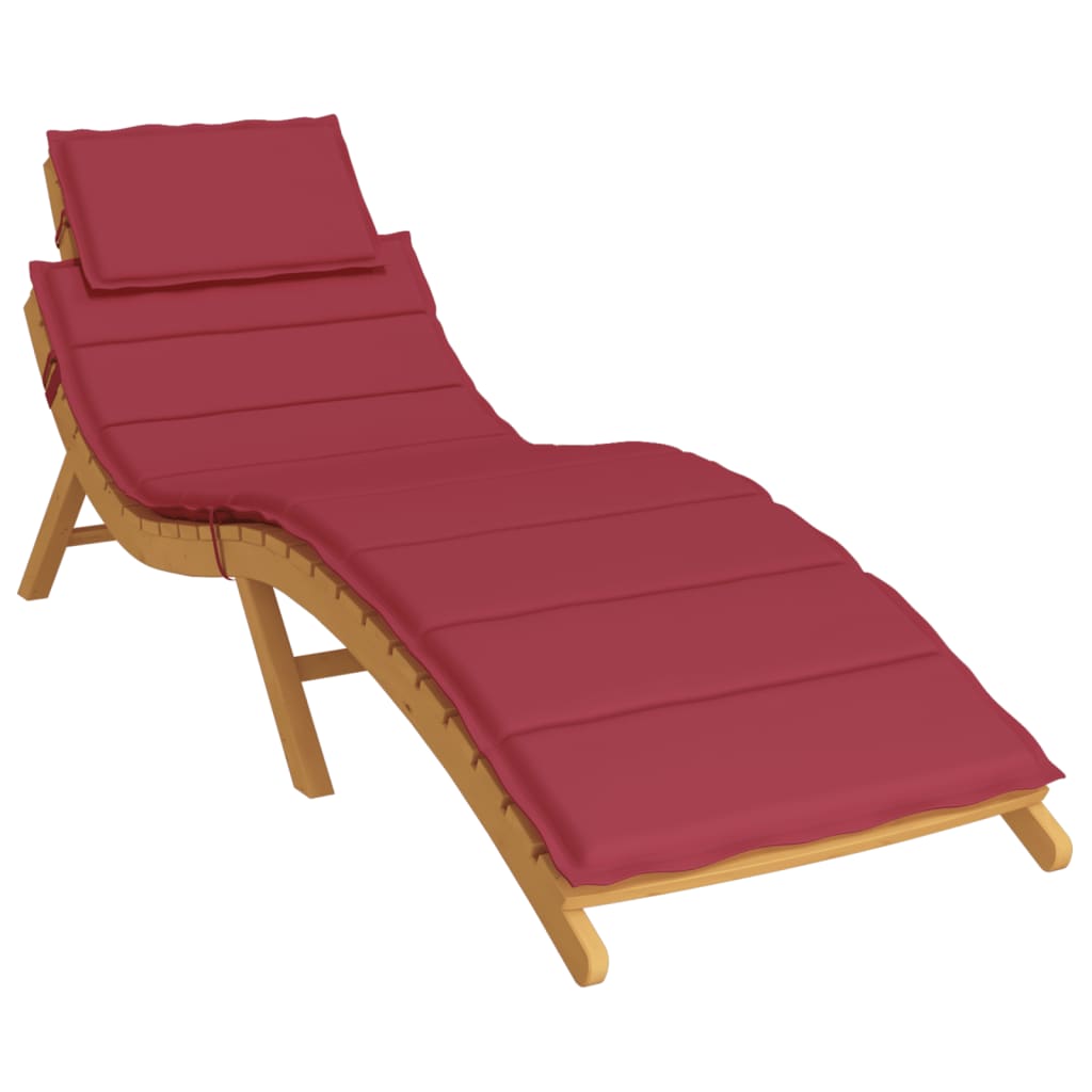 Sonnenliegen-Auflage Weinrot 186x58x4 cm Oxford-Gewebe