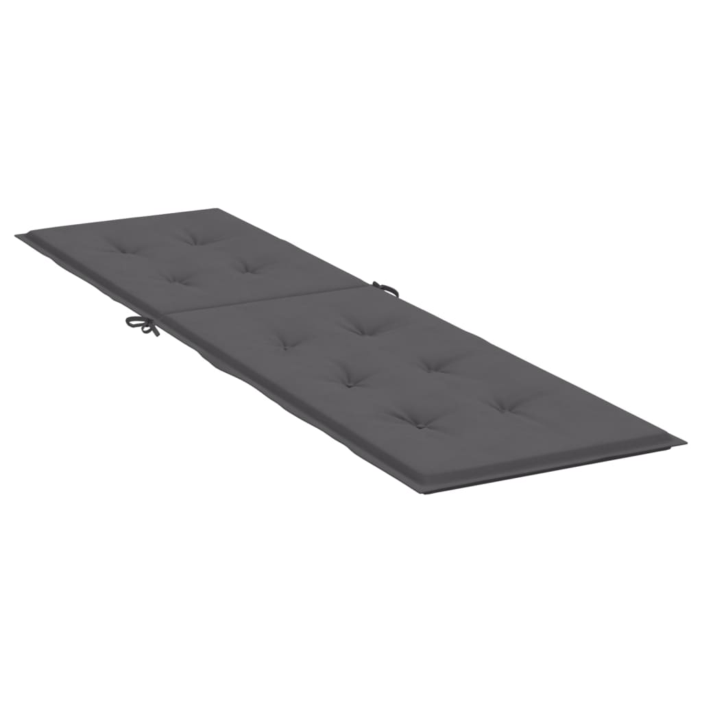Liegestuhl-Auflage Anthrazit (75+105)x50x4 cm