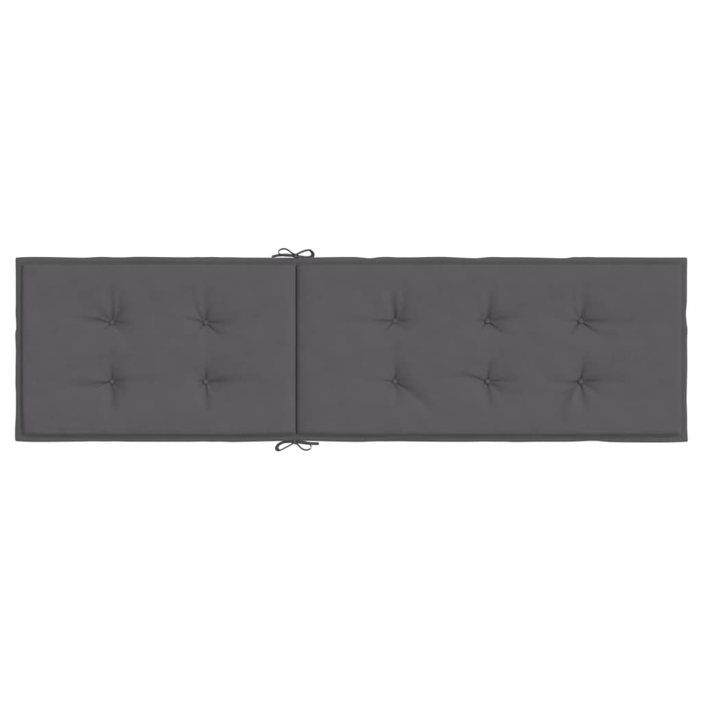 Liegestuhl-Auflage Anthrazit (75+105)x50x4 cm