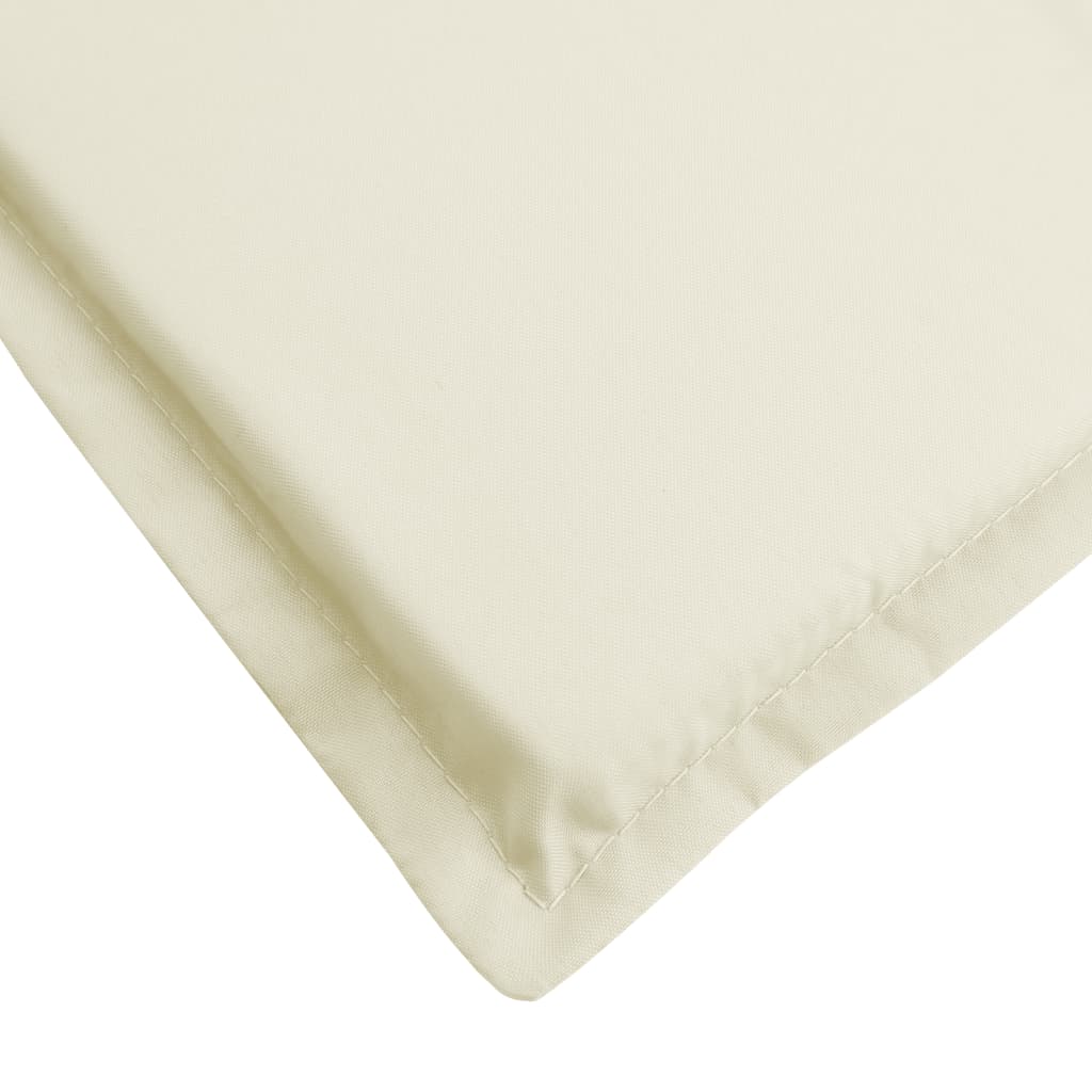 Liegestuhl-Auflage Creme (75+105)x50x4 cm