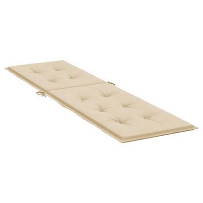 Liegestuhl-Auflage Beige (75+105)x50x4 cm