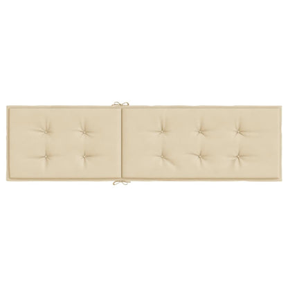 Liegestuhl-Auflage Beige (75+105)x50x4 cm