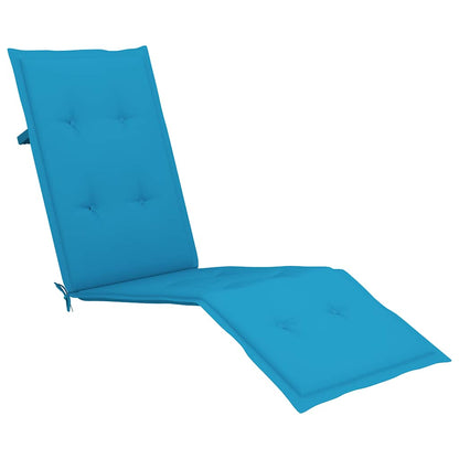 Liegestuhl-Auflage Blau (75+105)x50x4 cm