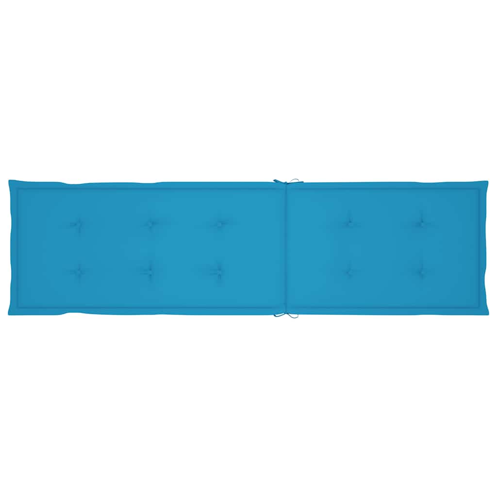 Liegestuhl-Auflage Blau (75+105)x50x4 cm