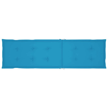 Liegestuhl-Auflage Blau (75+105)x50x4 cm