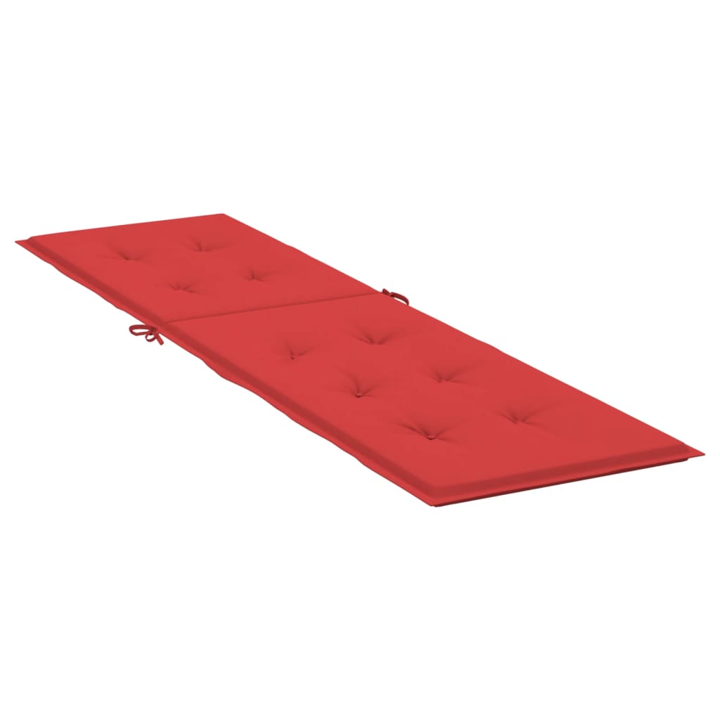 Liegestuhl-Auflage Rot (75+105)x50x4 cm