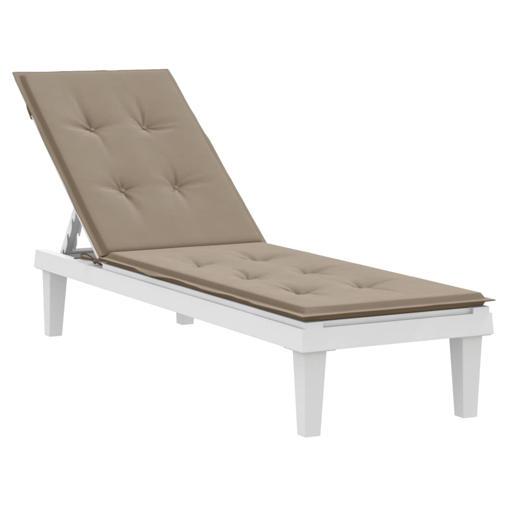Liegestuhl-Auflage Taupe (75+105)x50x4 cm