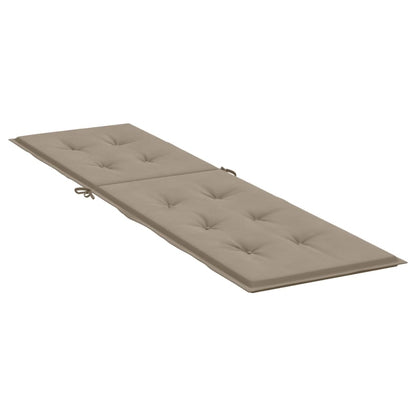 Liegestuhl-Auflage Taupe (75+105)x50x4 cm
